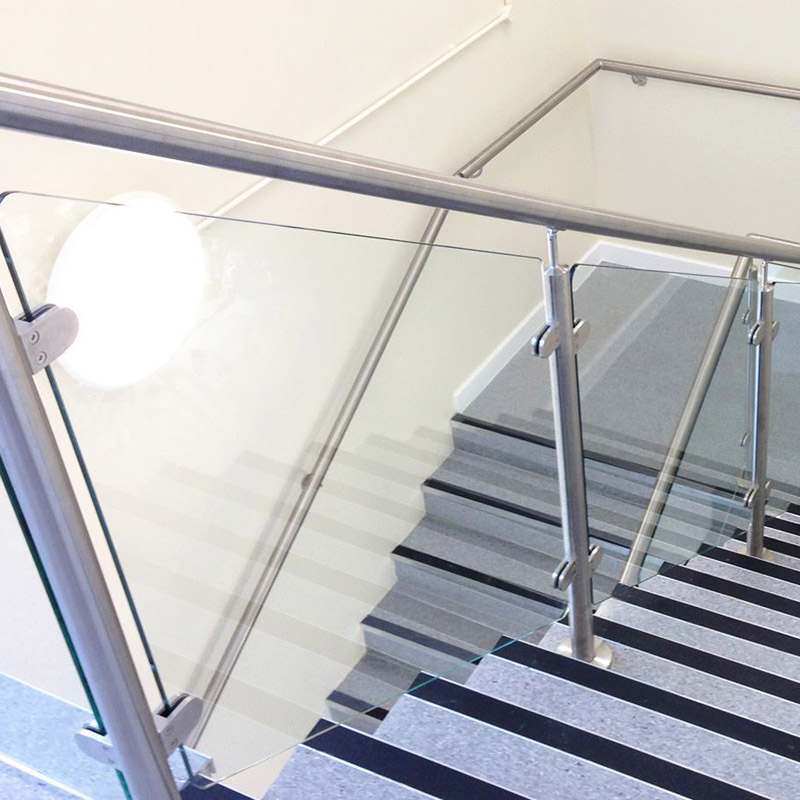 Stairs Stainless Steel Glass Balustrade